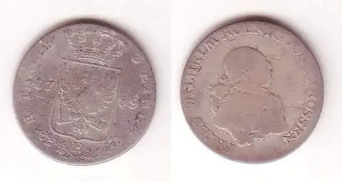 1/3 Reichstaler Silber Münze Preussen Friedrich Wilhelm 1789 E