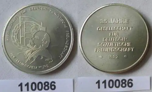 DDR Medaille 35 Jahre Gesellschaft für dt. sowjetische Freundschaft 1982(110086)