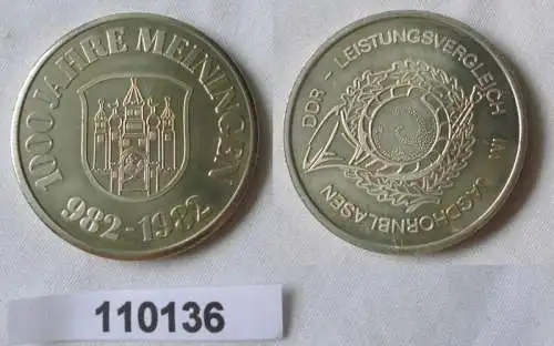 DDR Medaille 1000 Jahre Meiningen 982-1982 (110136)