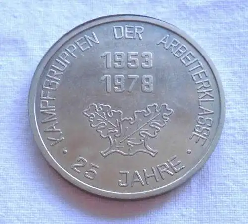 DDR Medaille 25 Jahre Kampfgruppen der Arbeiterklasse 1953-1978