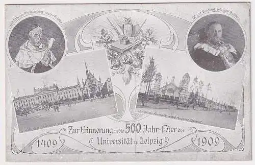 13130 Ak Zur Erinnerung an die 500 Jahrfeier der Universität Leipzig 1909