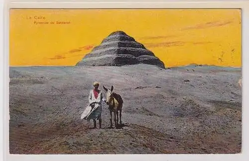 86652 Ak Cairo Kairo Ägypten Pyramiden von Sakkarah 1913