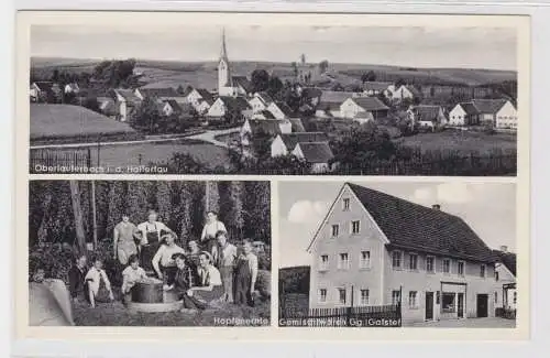 98129 Mehrbild Ak Oberlauterbach in der Hallertau Gemischtwarengeschäft um 1940