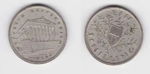 1 Schilling Silber Münze Österreich Parlamentsgebäude 1925 ss (154945)