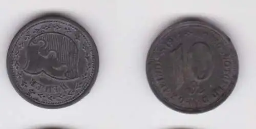 10 Pfennig Zink Münze Notgeld Gemeinde Weiler 1917 (163784)