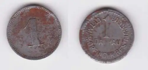 1 Pfennig Eisen Münzen Notgeld Dachau Ottmar Opfinger Restaurateur  (163793)