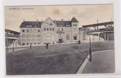 905994 Feldpost Ak Chemnitz Südbahnhof 1917