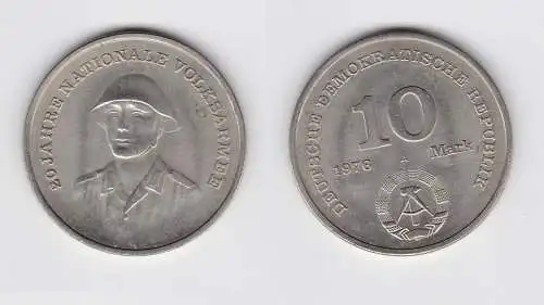 DDR Gedenk Münze 10 Mark 20 Jahre Nationale Volksarmee NVA 1976 (148750)