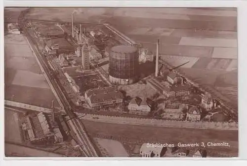 97348 Ak Chemnitz städtisches Gaswerk 3, um 1930