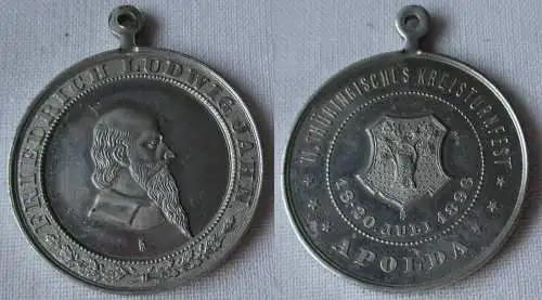 Seltene Medaille VI.Thüringisches Kreisturnfest Apolda 1890 (160473)