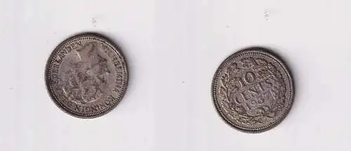 10 Cent Silber Münze Niederlande 1937 ss+ (165772)