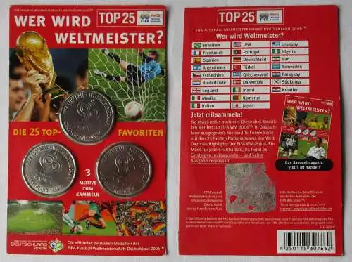 KMS Medaillensatz Wer wird Weltmeister FIFA Fußball-WM 2006 Top 25 (155780)