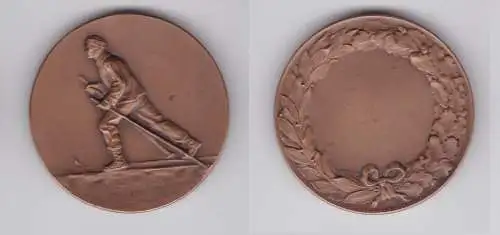 Bronze Medaille Brehmer Markneukirchen Sport Skilangläufer Blanko (138974)