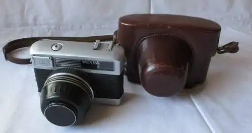 Kamera Werra 2 + Objektiv Carl Zeiss Jena Tessar 2.8/50 Q1 mit Tasche (121892)