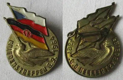 seltenes Abzeichen deutsch tschechoslowakisches Friedenstreffen 6.9.1964 /149023