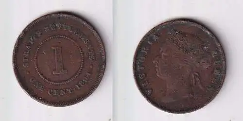 1 Cent Kupfer Münze Straits Settlements 1894 ss (147636)