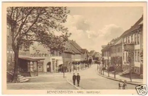 19855 Ak Beneckenstein im Harz Oberstadt um 1920