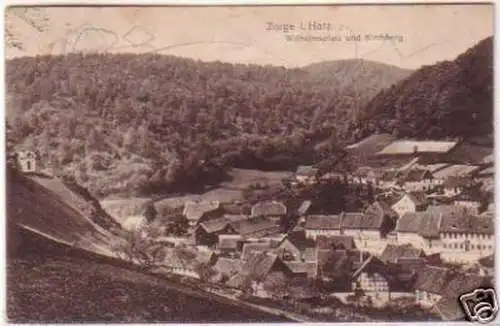 20499 Ak Zorge im Harz Wilhelmsplatz und Kirchberg 1918