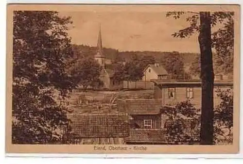 38242 Ak Elend Oberharz Kirche 1921