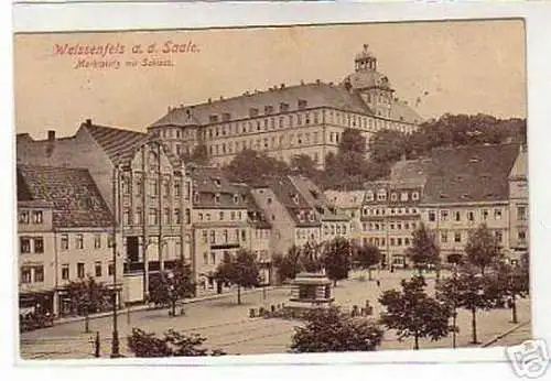 schöne Ak Weissenfels a.d.Saale Marktplatz 1944