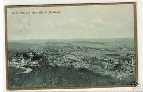 13544 Ak Gernrode am Harz mit Stubenberg 1924