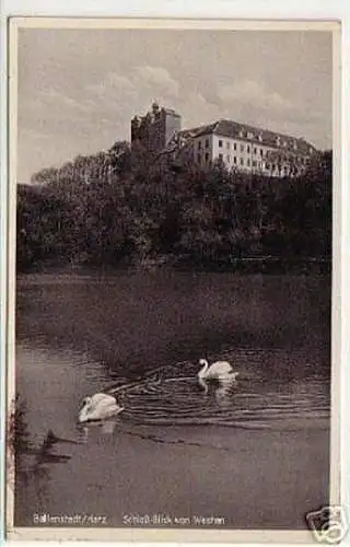 09835 Ak Ballenstedt Harz Schloß von Westen 1937