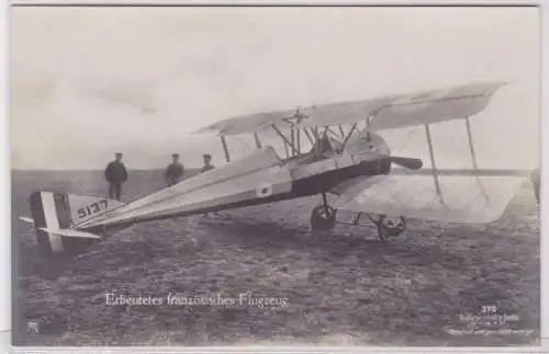 98510 Ak erbeutetes französisches Flugzeug im 1. Weltkrieg um 1915