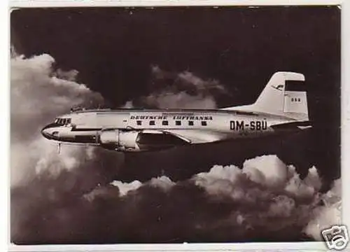 29870 DDR Ak Mittelstreckenflugzeug IL 14 1957