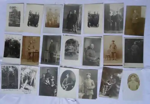 100 meist Foto Ansichtskarten Militaer Soldaten 1. Weltkrieg (105740)