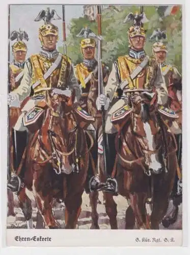 96814 Ak Garde Kürrasier Regiment G.K. 'Ehren-Eskorte' um 1930