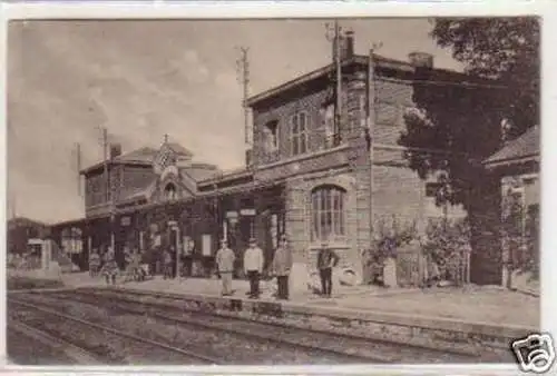 34096 Feldpost Ak Bohain Frankreich Bahnhof 1917