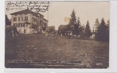 89654 Ak Katzenstrick bei Einsiedeln Gasthaus zur Froh. Aussicht 1922