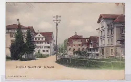 91848 Ak Bütschwil (Toggenburg) Dorfpartie 1908