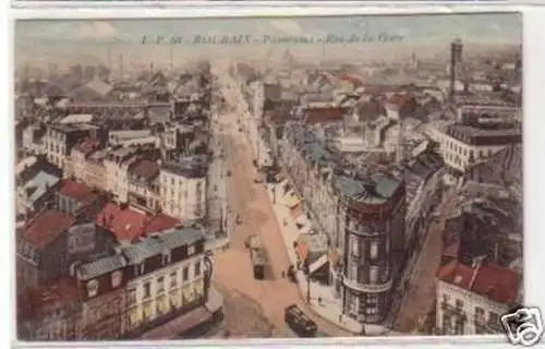 30590 Ak Roubaix Panorama Rue de la Gare um 1910