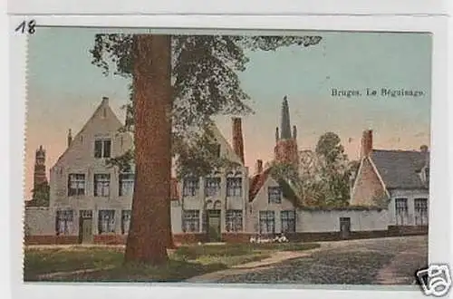 33292 Feldpost Ak Bruges Le Béguinage 1917