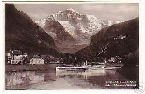 11430 Ak Schiffeinfahrt in Interlaken Heimwehfluh 1940