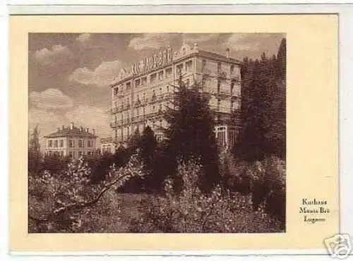 00044 Ak Kurhaus Monte Bre Lugano Schweiz um 1940