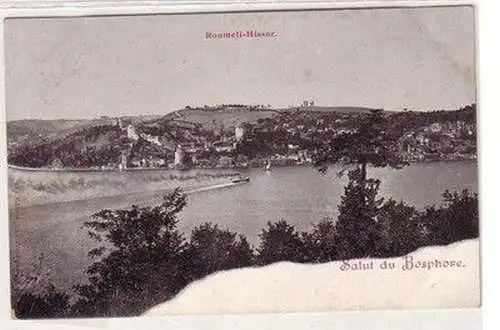 46722 Ak Salut du Bosphore Bosporus Türkei Roumeli Hissar um 1900