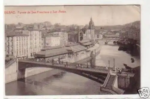 30888 Ak Bilbao Puente de San Francisco San Antón 1912