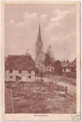 18974 Ak Heimsbrunn im Oberelsass Kirche um 1915