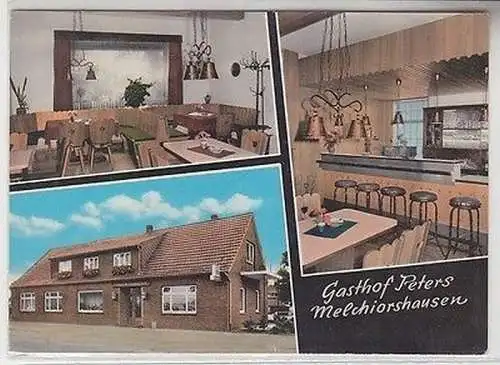 60713 Mehrbild Ak Melchiorshausen Gasthof Peters um 1970