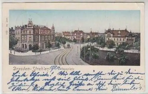 49433 Ak Dresden Strehlen Wasaplatz 1902