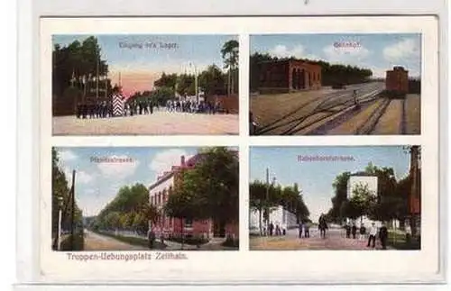 37354 Mehrbild Ak Truppen Übungsplatz Zeithain um 1915