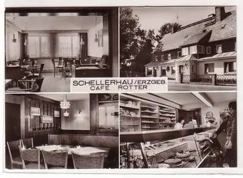 52606 Mehrbild Ak Schellerhau Erzgebirge Café Rotter 1980