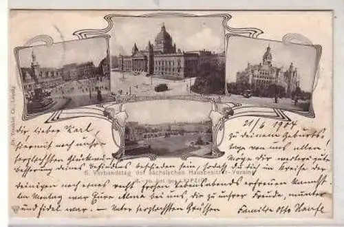 26/12 Ak Leipzig Verbandstag sächs. Hausbesitzer 1904