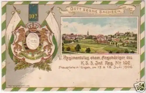 21836 Präge Ak Frauenstein im Erzgebirge 1906