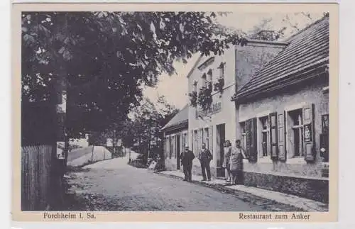 78126 Ak Forchheim in Sachsen Restaurant zum Anker 1944