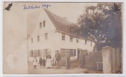 95358 Ak Regis-Breitingen Bauernhaus der Familie Feulscher um 1910