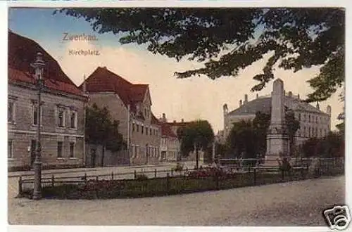 33932 Ak Zwenkau Kirchplatz 1914