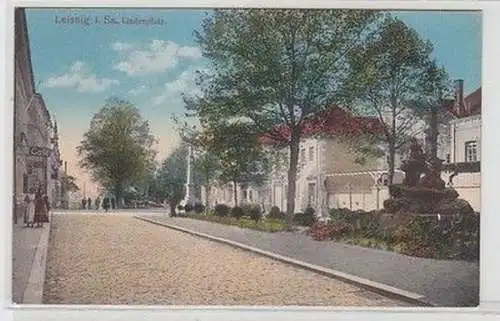 58545 Ak Leisnig in sachsen Lindenplatz 1916